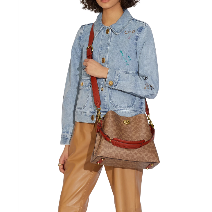 Macy s官网 COACH Willow 老花水桶包额外7折热卖 $245 (原价 $350) + 免邮Macy s官网 COACH Willow 老花水桶包额外7折热卖