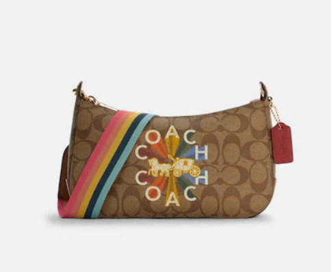 $83.64 (原价 $328) + 免邮Coach Jes Baguette 老花款法棍麻将包额外85折热卖 