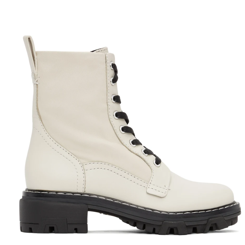 $416 (原价 $640) + 免邮SSENSE官网 RAG & BONE Off-White Shiloh系带马丁靴65折热卖 