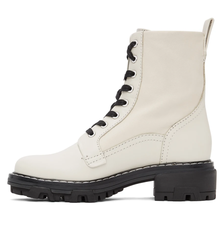 $416 (原价 $640) + 免邮SSENSE官网 RAG & BONE Off-White Shiloh系带马丁靴65折热卖 