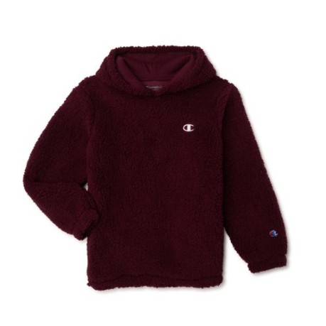 $18 (原价 $36) Walmart官网 Champion 大童款毛茸茸连帽卫衣5折热卖 多色可选 