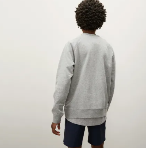 $14 (原价 $48) Everlane 100%纯棉灰色中性卫衣3折热卖 