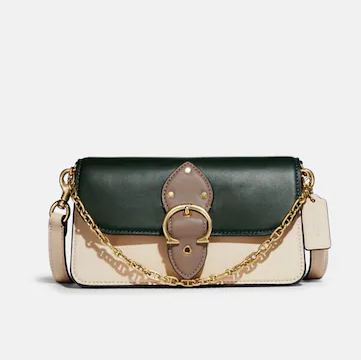 beat crossbody clutch in colorblock