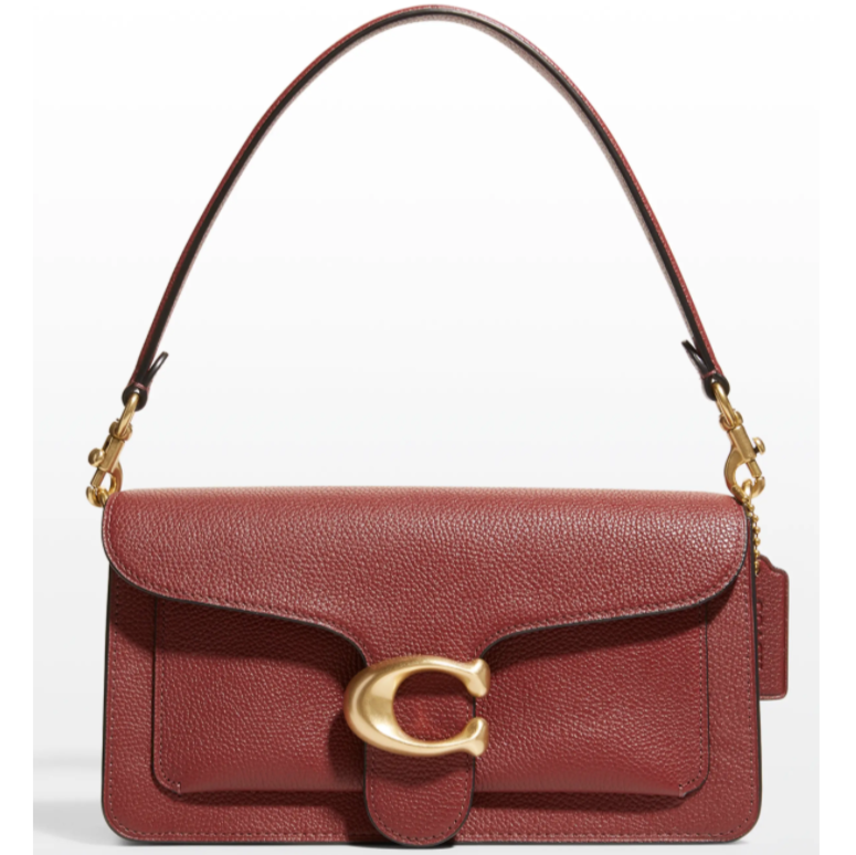 $256 (原价 $395) + 免邮Neiman Marcus官网 COACH 1941 Tabby C 酒红色单肩包65折热卖