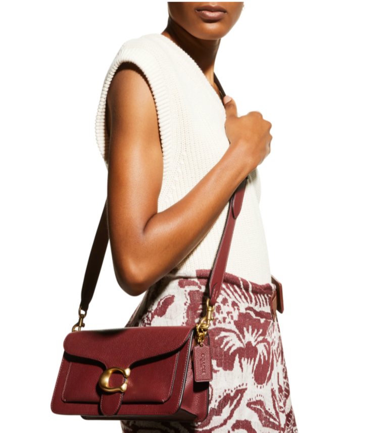 $256 (原价 $395) + 免邮Neiman Marcus官网 COACH 1941 Tabby C 酒红色单肩包65折热卖