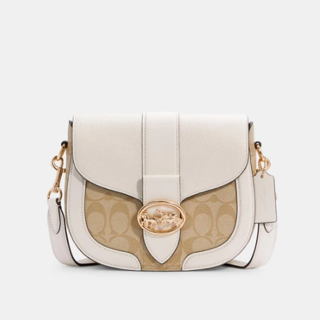 $139 (原价 $350) + 免邮Shop Premium Outlets官网 COACH Georgie 老花马鞍包4折热卖 