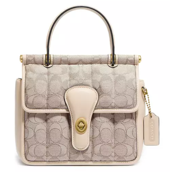 $270 (原价 $450) + 免邮Belk官网 COACH Willis 18 老花手提包6折热卖 