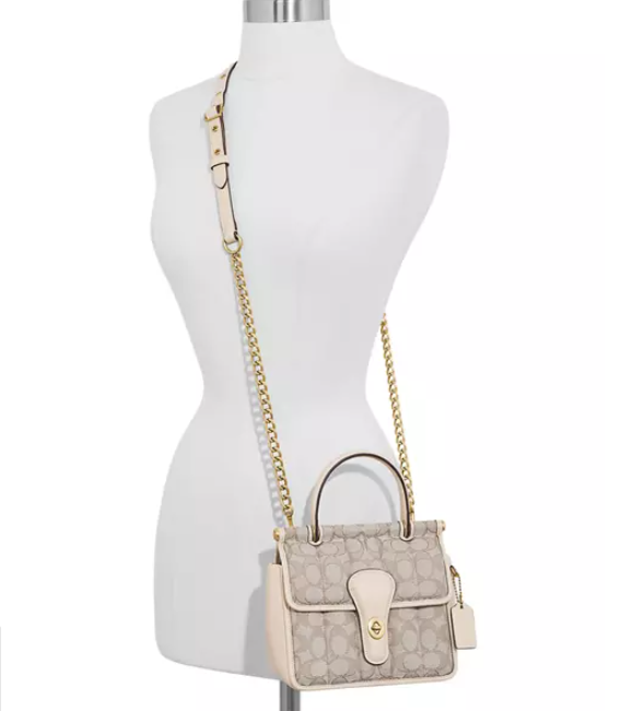 $270 (原价 $450) + 免邮Belk官网 COACH Willis 18 老花手提包6折热卖 