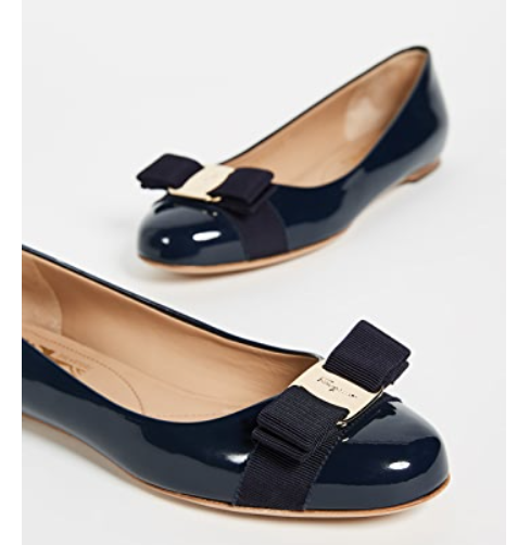 现价$416.50 (原价$595)Shopbop.com官网精选Salvatore Ferragamo蝴蝶结平底鞋优惠！