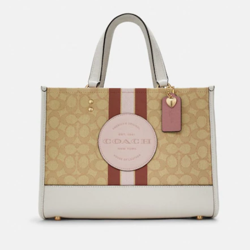 $189 (原价 $378) + 免邮Coach Outlet官网 Coach Dempsey Carryall 老花托特包5折热卖 