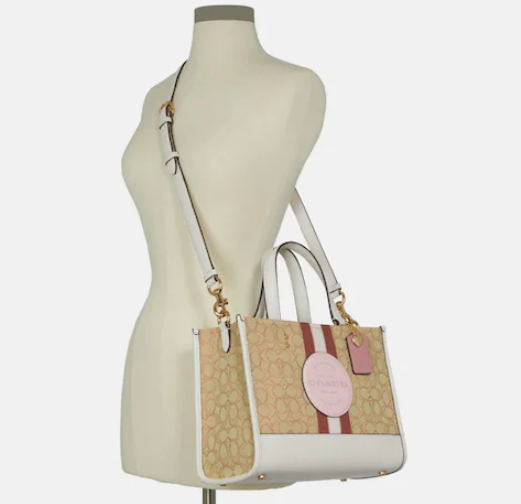 $189 (原价 $378) + 免邮Coach Outlet官网 Coach Dempsey Carryall 老花托特包5折热卖 