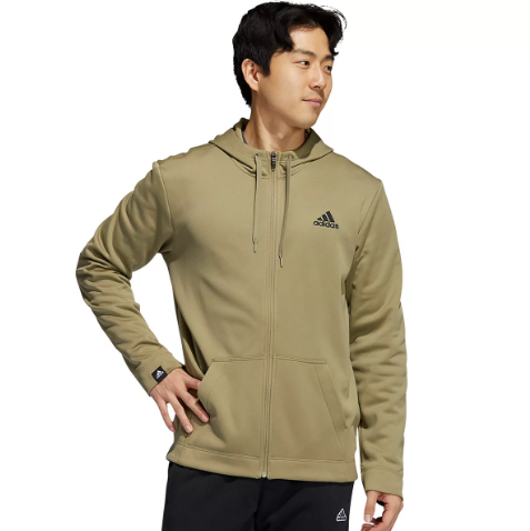 $39 (原价 $65)Kohl s官网 adidas Game & Go男士连帽拉链外套6折热卖 多色可选