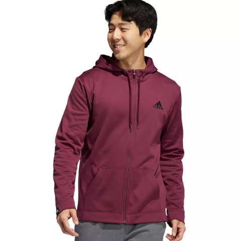 $39 (原价 $65)Kohl s官网 adidas Game & Go男士连帽拉链外套6折热卖 多色可选