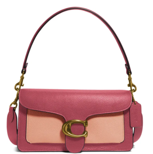 $276.50 (原價 $395) + 免運費Nordstrom官網 Coach Tabby 26 粉拚單肩斜挎包7折熱賣 