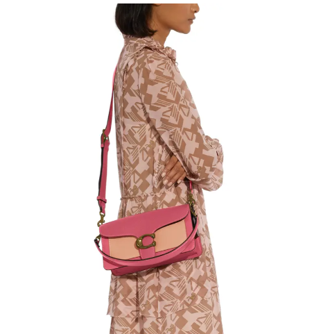 $276.50 (原價 $395) + 免運費Nordstrom官網 Coach Tabby 26 粉拚單肩斜挎包7折熱賣 