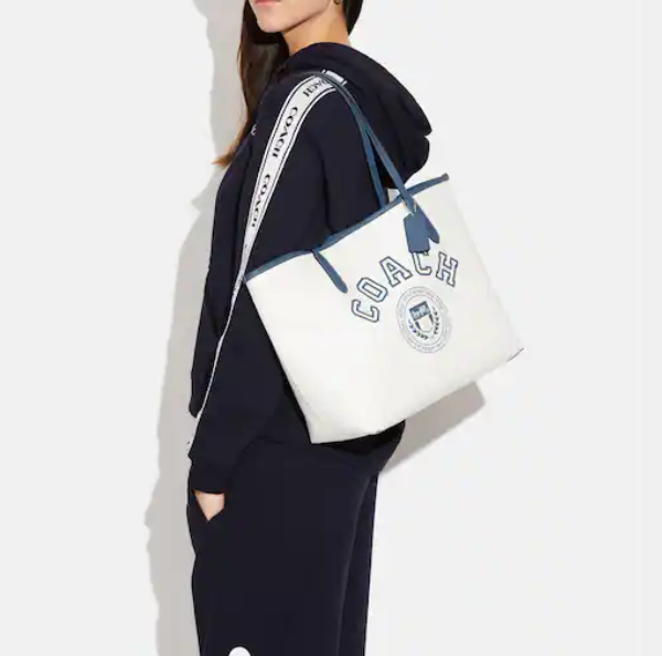 COACH®  City Tote With Coach Monogram Print