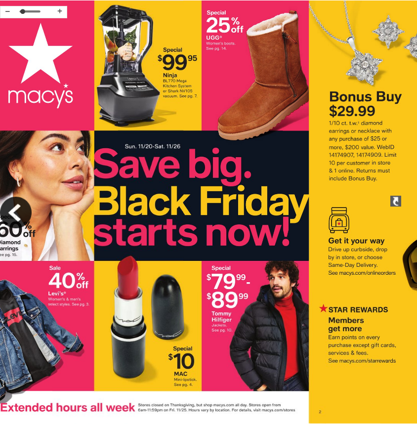 13件套锅具$29.99 枕头$6.99Macy s 2022黑五海报新鲜出炉 大促即将开始 11月7日第一波