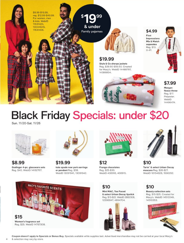 13件套锅具$29.99 枕头$6.99Macy s 2022黑五海报新鲜出炉 大促即将开始 11月7日第一波