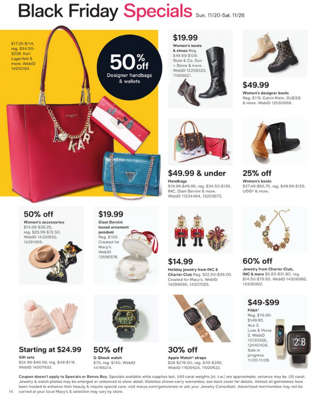 13件套锅具$29.99 枕头$6.99Macy s 2022黑五海报新鲜出炉 大促即将开始 11月7日第一波