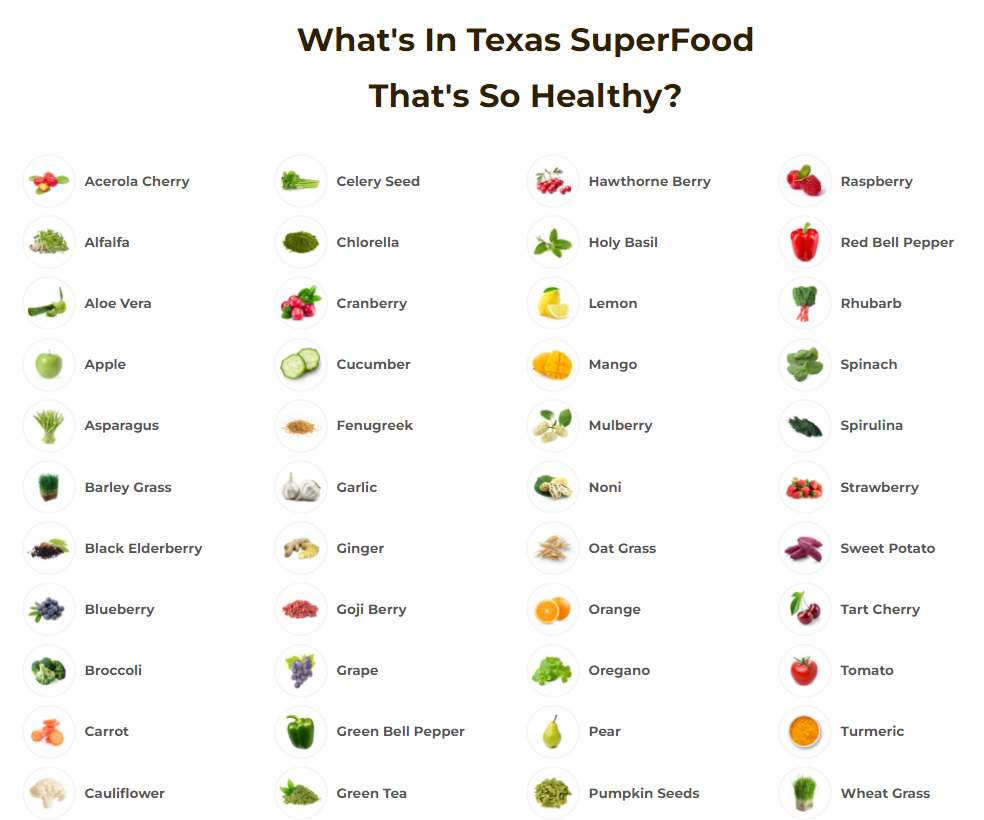 Texas SuperFood Original Capsules & Powder Sale $79.95Texas SuperFood Original Capsules & Powder Sale