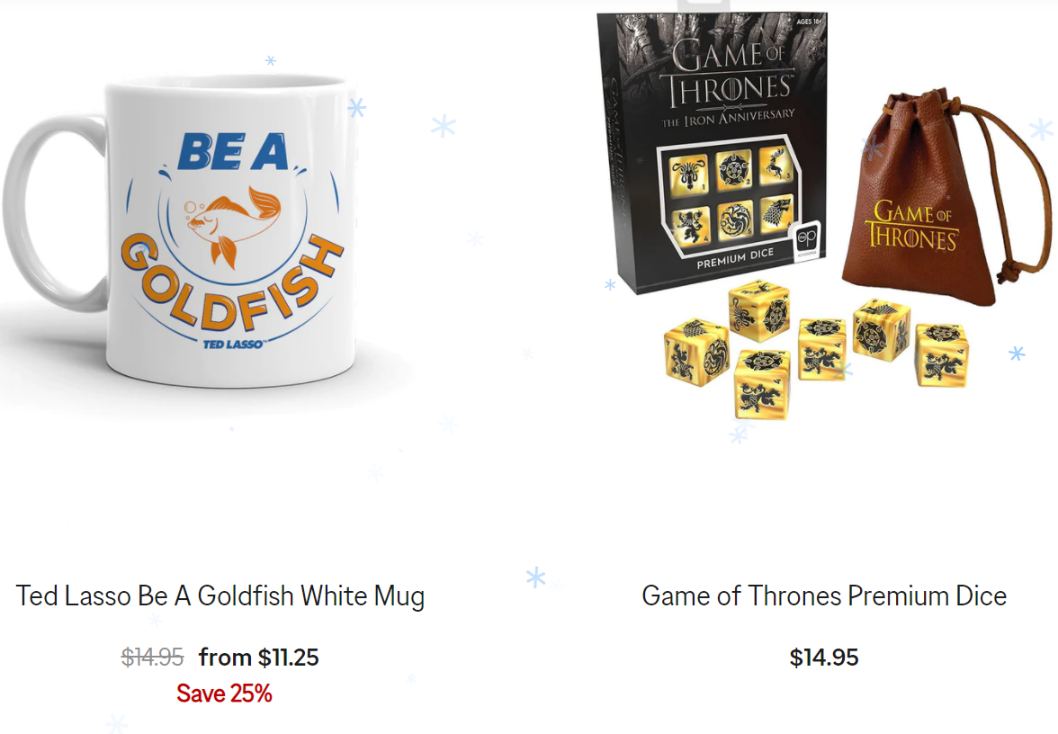 折上8.5折WBShop - 圣诞大促：各种圣诞礼物如毛衣、帽子、杯子等