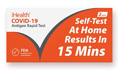 iHealth COVID-19 家庭新冠鼻拭子检测套装 iHealth COVID-19 家庭新冠鼻拭子检测套装