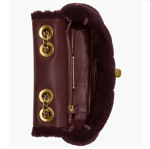 $198 (原价 $495) + 免邮Nordstrom官网 Coach Madison Quilted Genuine 毛绒链条包4折特惠 