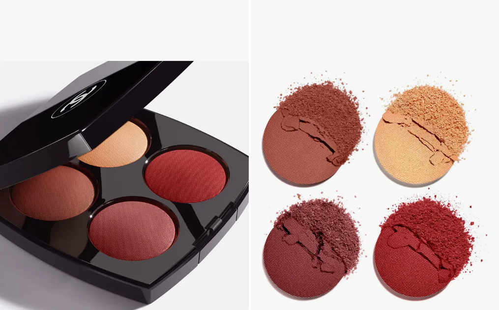 New CHANEL LES 4 ROUGES Yeux Joues Palette 958 Caractere 2023 F