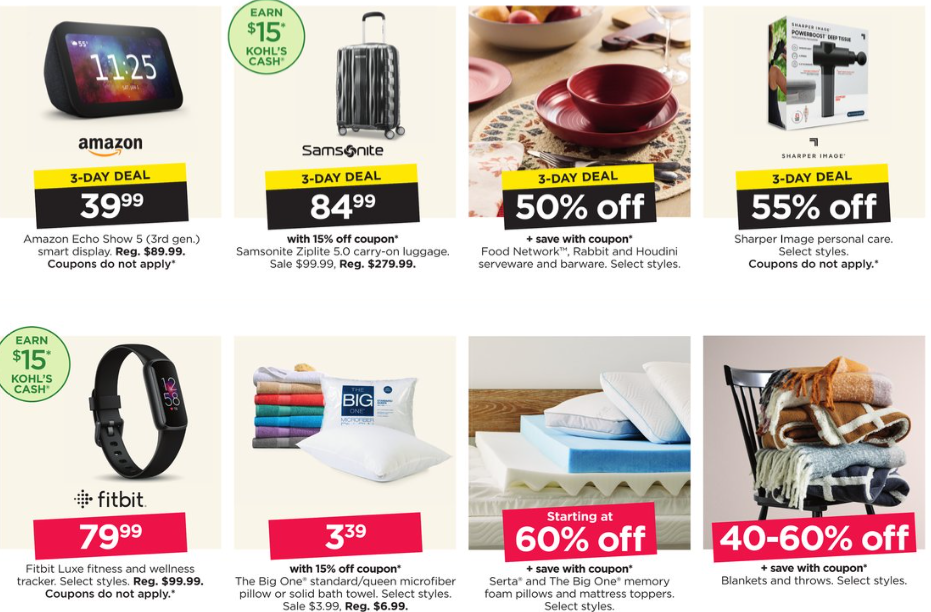 Kohl s 2023 第一波黑五海报出炉 11/3开抢 不粘锅20件套$67 4折起+每$50送$15 kohl s cashKohl s 2023 第一波黑五海报出炉 11/3开抢 不粘锅20件套$67