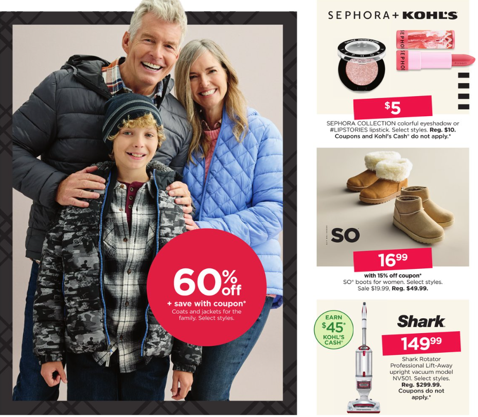 Kohl s 2023 第一波黑五海报出炉 11/3开抢 不粘锅20件套$67 4折起+每$50送$15 kohl s cashKohl s 2023 第一波黑五海报出炉 11/3开抢 不粘锅20件套$67