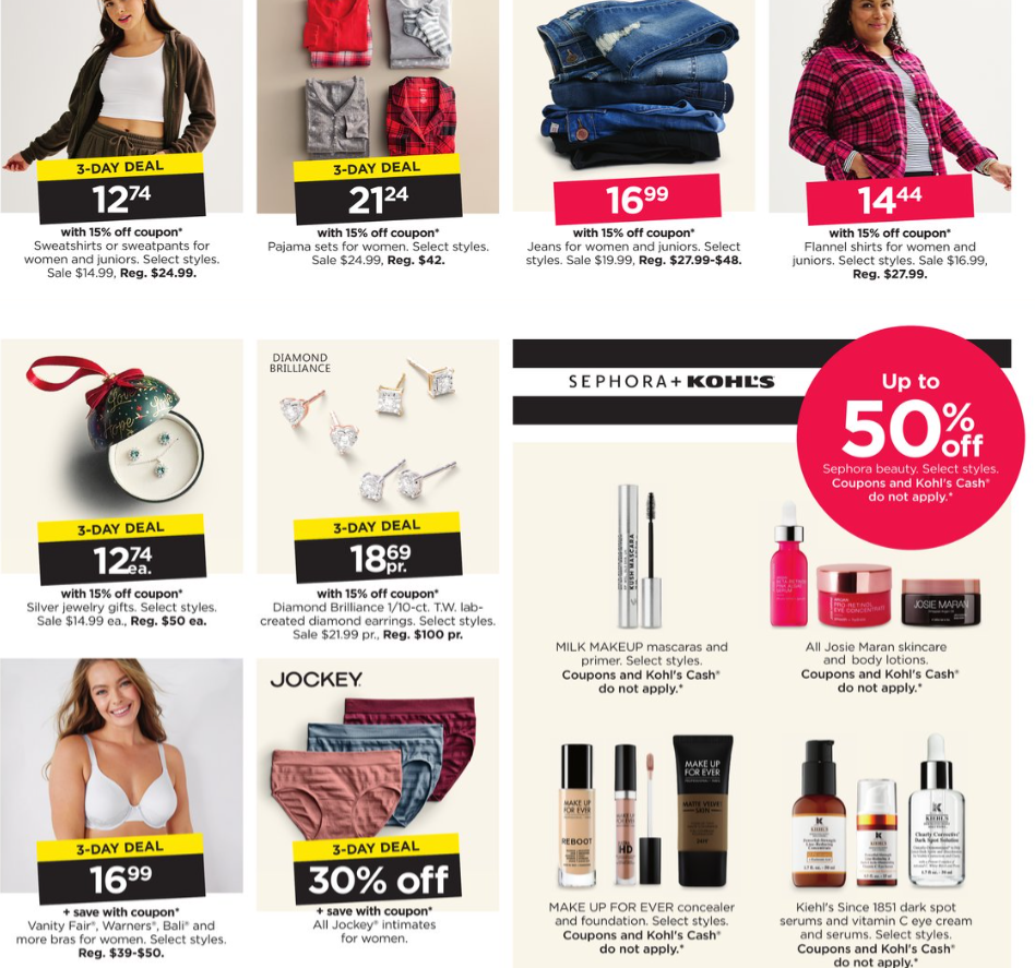 Kohl s 2023 第一波黑五海报出炉 11/3开抢 不粘锅20件套$67 4折起+每$50送$15 kohl s cashKohl s 2023 第一波黑五海报出炉 11/3开抢 不粘锅20件套$67