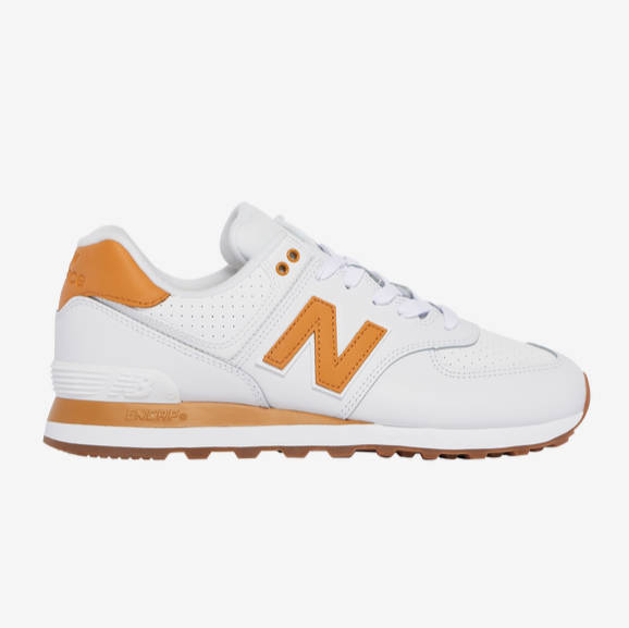 $39.99 (原价 $95) Foot Locker官网 New Balance 574 白黄色男士运动鞋4.2折热卖  