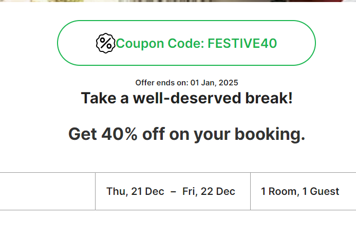 Christmas & New Year - 40% off hotels @OYO Hotels Christmas & New Year - 40% off hotels @OYO Hotels