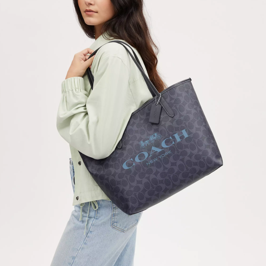 70% Off Coach City Tote In Signature Canvas @ Coach Outlet $119 (Value $398) + Free Shipping 70% Off Coach City Tote In Signature Canvas @ Coach Outlet