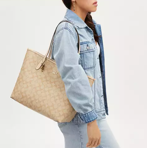 $159.20 (Value $398) + Free Shipping 60% Off Coach New Year City Tote With Dragon @ Coach Outlet