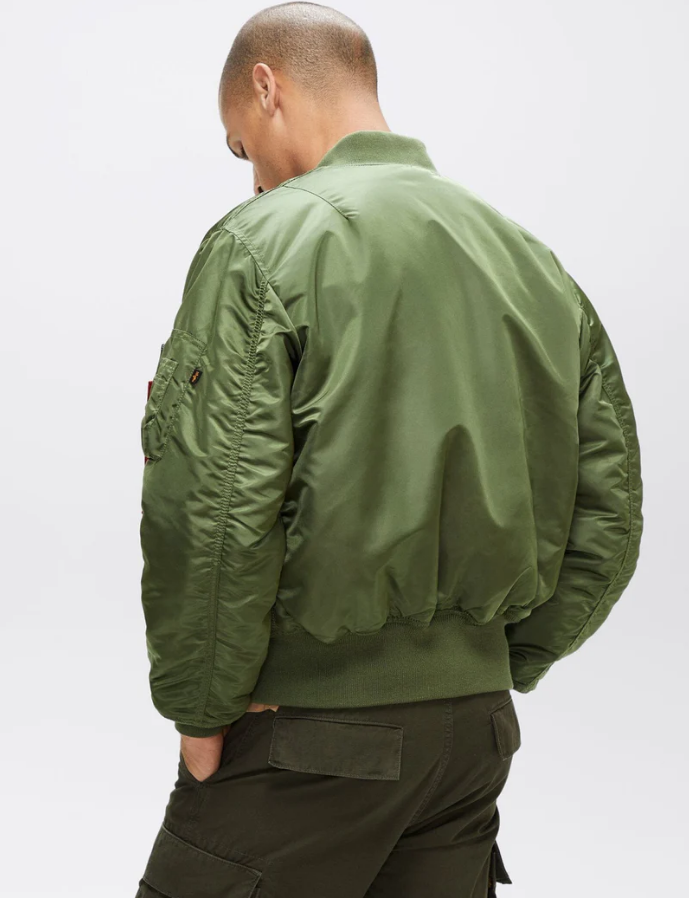 $120 (原价 $190)Alpha Industries官网 Ma-1 Blood飞行员夹克4.2折热卖