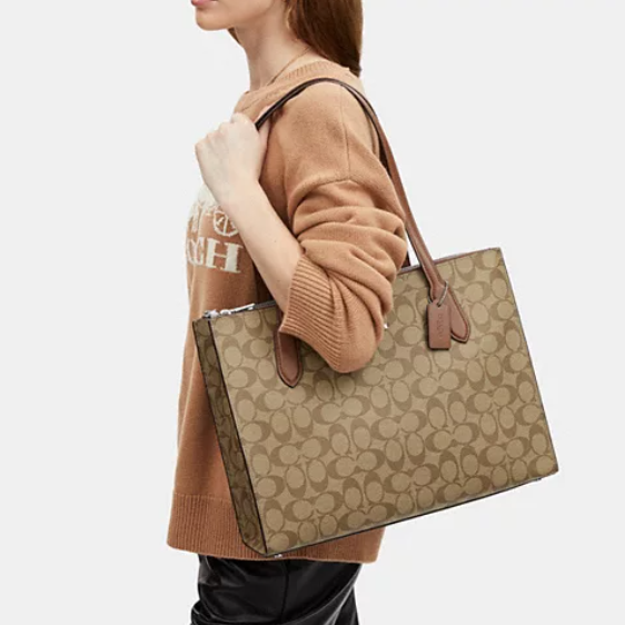 64% Off Coach Nina Tote In Signature Canvas @ Coach Outlet $179 (Value $498) + Free Shipping 64% Off Coach Nina Tote In Signature Canvas @ Coach Outlet