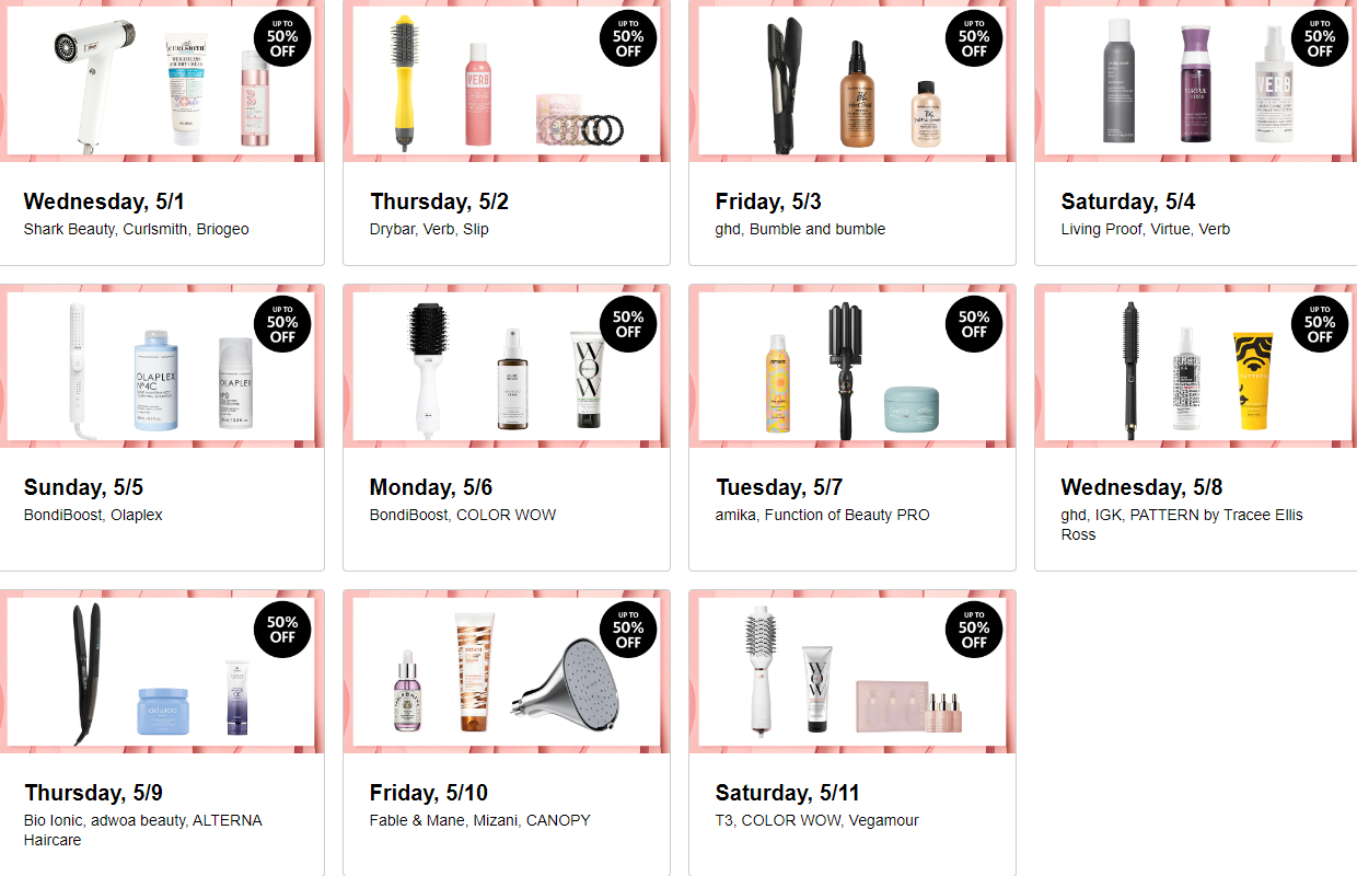 低至5折Sephora美发盛典 收Dyson, ghd, Living Proof, Virtue, Olaplex, Alterna, T3, Shark等