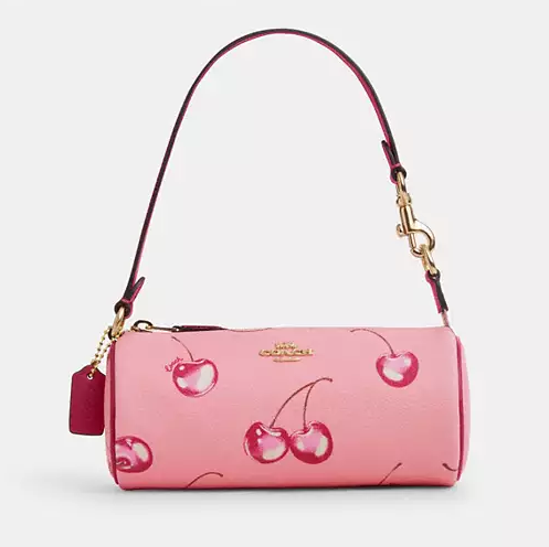 $79 (原价 $188) + 免邮Coach Outlet官网 Coach Nolita 樱桃印花笔筒包4.2折热卖 