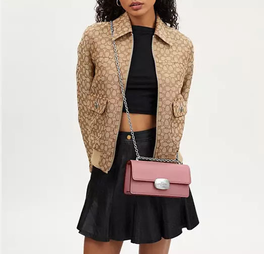 $119.40 (原价 $398) + 免邮Coach Outlet官网 Coach Eliza Flap 斜挎包3折热卖 