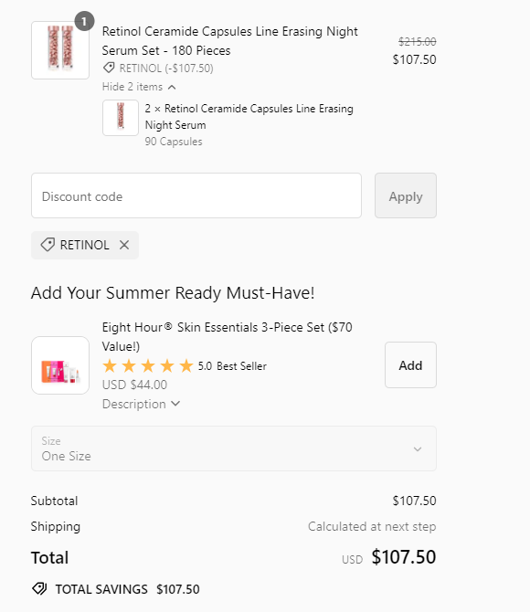 延期！Elizabeth Arden伊丽莎白雅顿官网A醇粉胶5折闪促