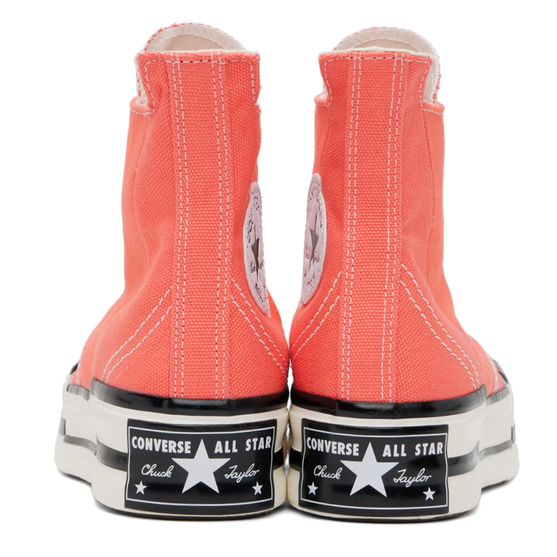 SSENSE官网 CONVERSE Chuck 70 Plus 西瓜红高帮帆布鞋3折热卖 $30 (原价 $100) SSENSE官网 CONVERSE Chuck 70 Plus 西瓜红高帮帆布鞋3折热卖