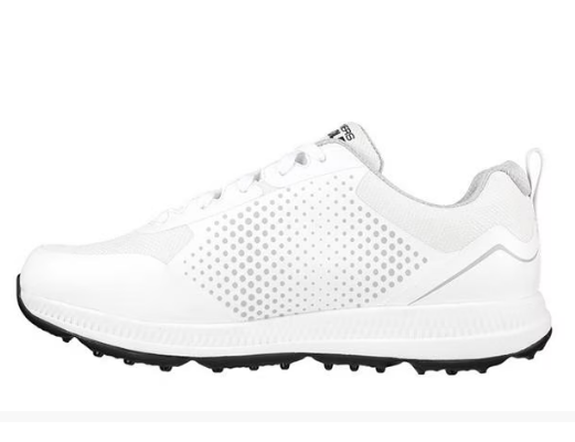 Take the course in supportive comfort and sleek athletic style with Skechers GO GOLF Elite 5 Sport™. This lace-up golf design features a mesh and synthetic upper with a removable Arch Fit® insole Take the course in supportive comfort and sleek athletic style with Skechers GO GOLF Elite 5 Sport™. This lace-up golf design features a mesh and synthetic upper with a removable Arch Fit® insole