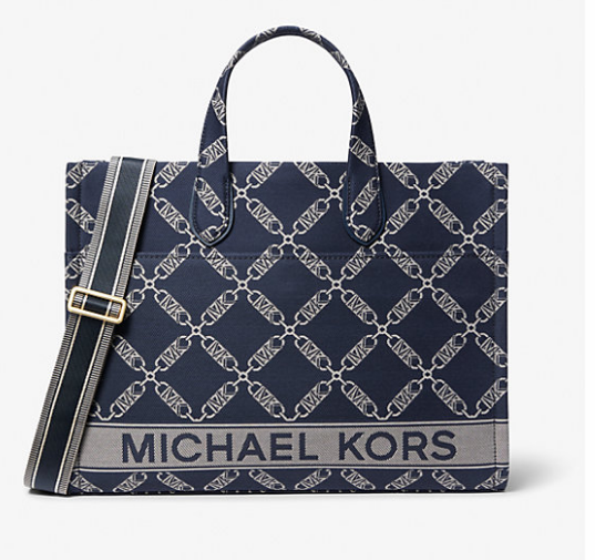 £210 (原价 £350) 包邮Michael Kors UK官网 Gigi 大号提花托特包6折热卖