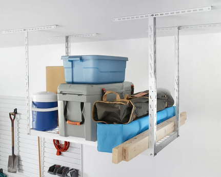 Gladiator Garageworks Adjustable Overhead Storage Rack Gladiator Garageworks Adjustable Overhead Storage Rack
