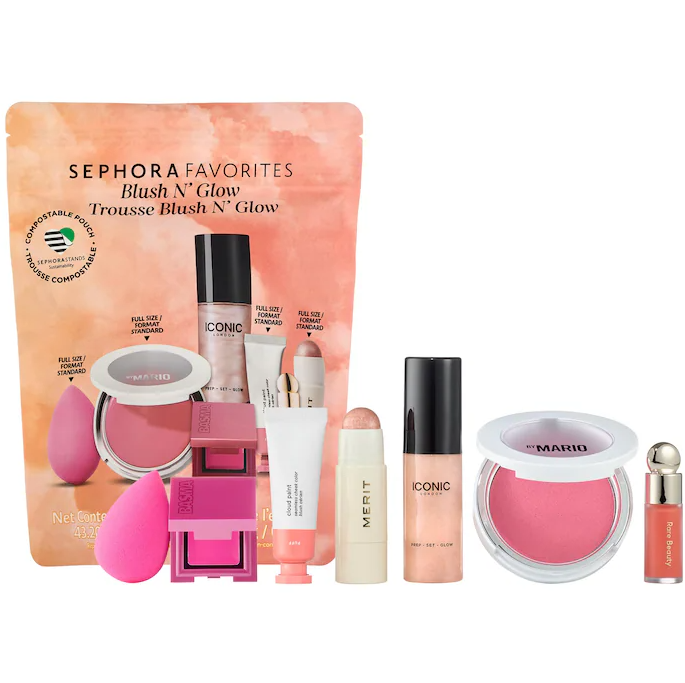 $65（價值$146）Sephora Favorites上新！腮紅小樣美妝套裝 相當於4.4折含Rare Beauty, Makeup by Mario等