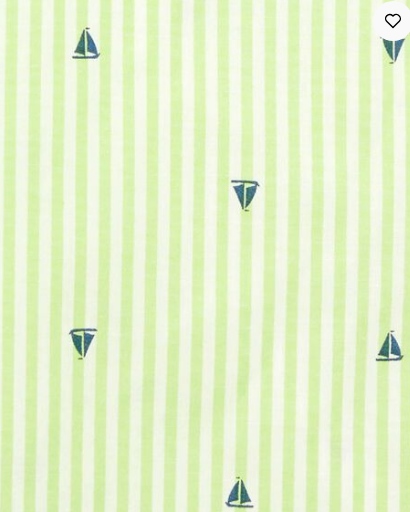 $4.39 (原價 $26)Carter s官網 Toddler Sailboat 條紋襯衣1.7折熱賣
