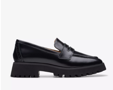 £55 (原价 £100)Clarks UK官网 Stayso厚底乐福鞋5.5折热卖