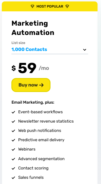 $37.17（原價$59）一個月GetResponse的營銷自動化服務Marketing Automation，1000聯係人，6.3折特賣