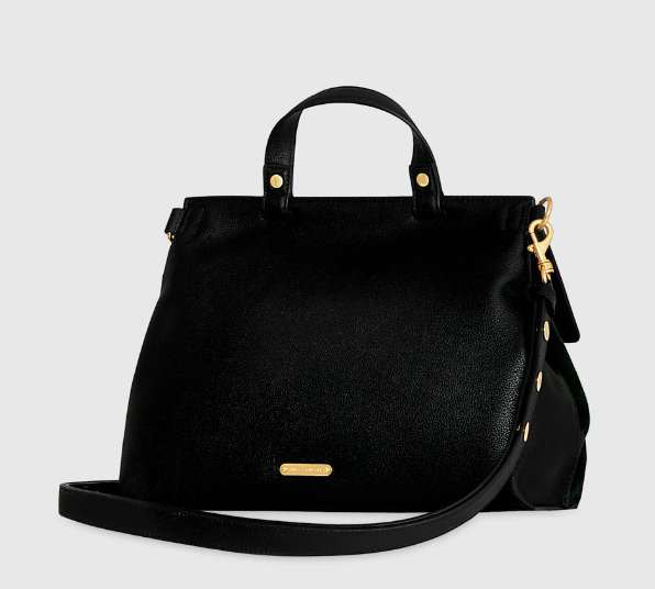 This Keith Medium Satchel features a rich suede face with leather gussets for a striking contrast and a leather top. Finished with antique brass hardware This Keith Medium Satchel features a rich suede face with leather gussets for a striking contrast and a leather top. Finished with antique brass hardware